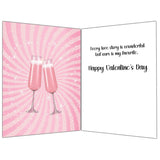 A Little Valentine'S Toast Happy Valentine'S Day Card With Greeting Card Mailing Envelope