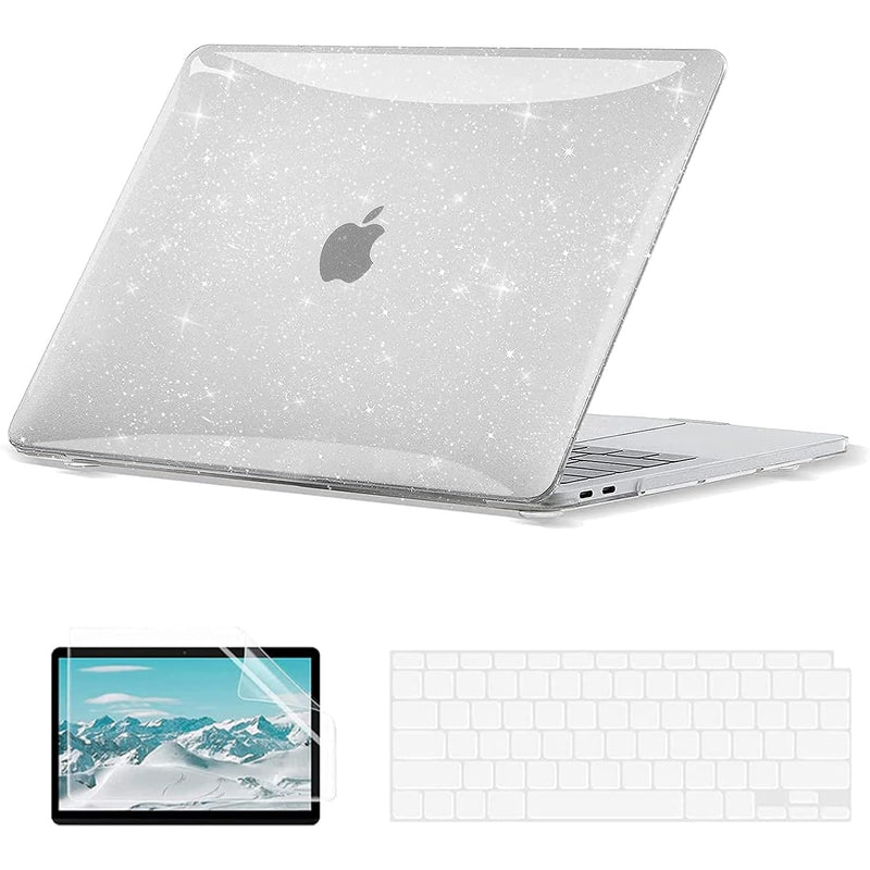 Glitter Hard Case Compatible With Macbook Air 13 Inch Case 2021 2020 2019 2018