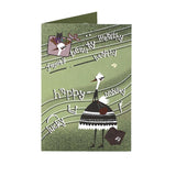 Funny Birthday Cards, Elegan Personified Swan Illustration – Vintage Style Greeting Card For Women, Wife, Friends & Family, Shimmering Pearl Finish Cardstock (Lanvy)