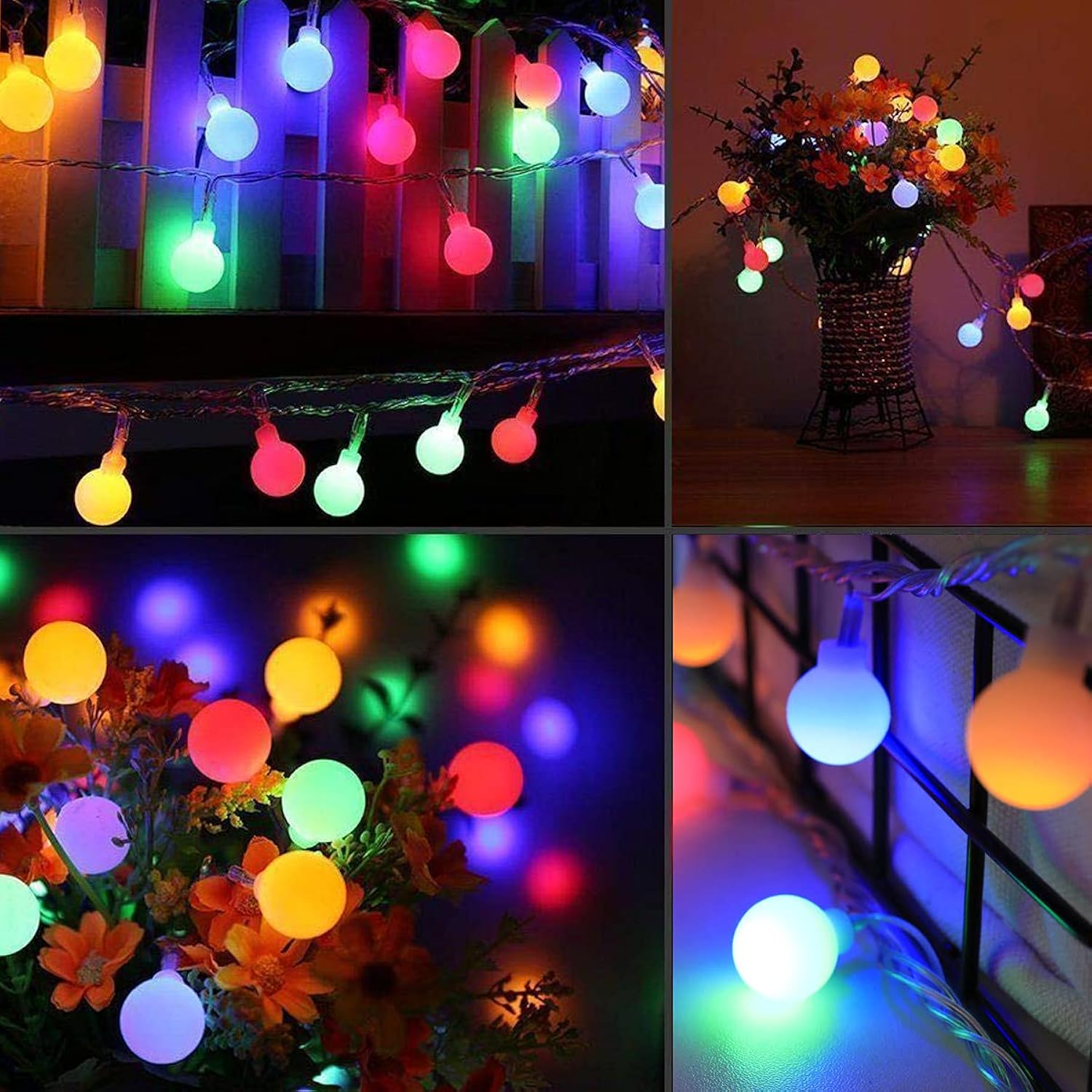 Globe String Lights, 10 Ft 20 Led Fairy Lights, Mini Globe Lights For Indoor Outdoor Bedroom Birthday Party Wedding Gard