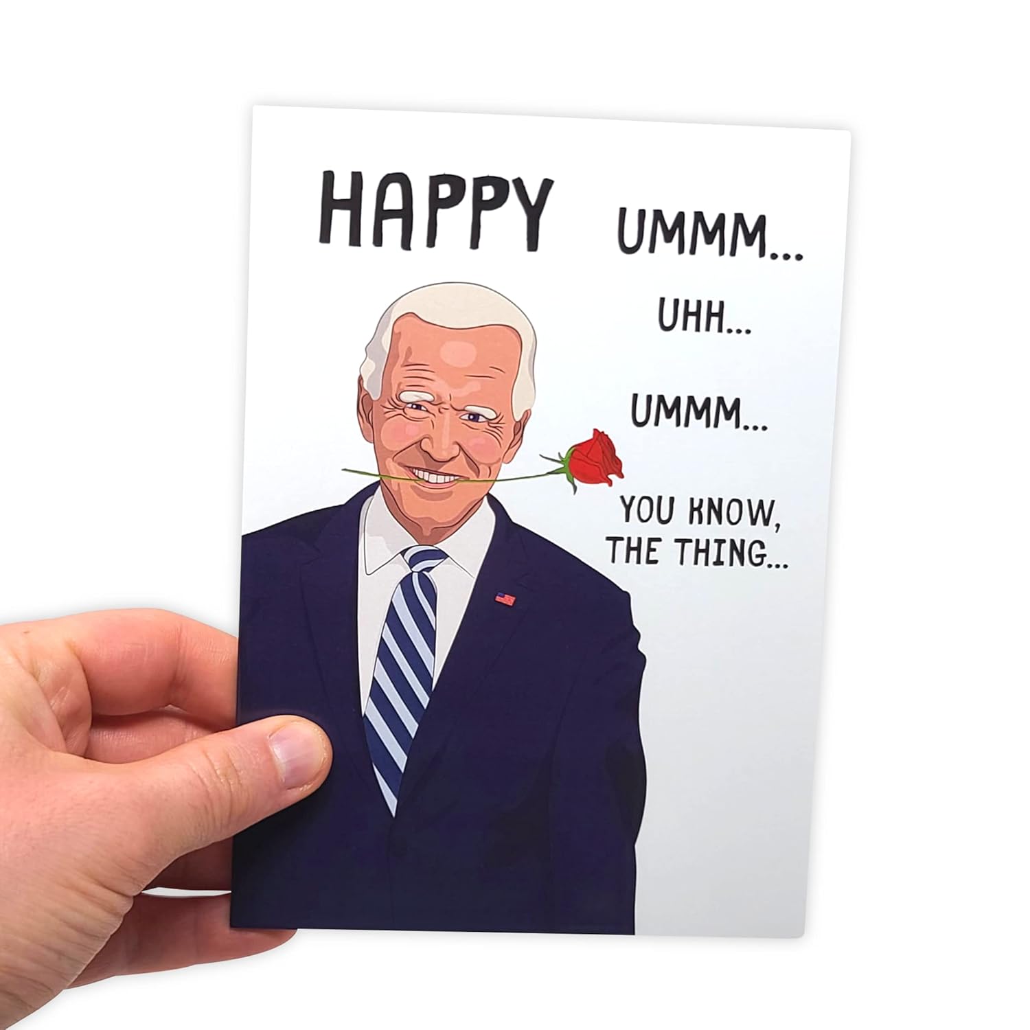 Joe Biden Funny Valentine'S Day Card For Men Women Him Her - Funny Anniversary Cards For Husband Wife | Joe Biden Birthday Card - Trump Joe Biden Forgets Anniversary Card