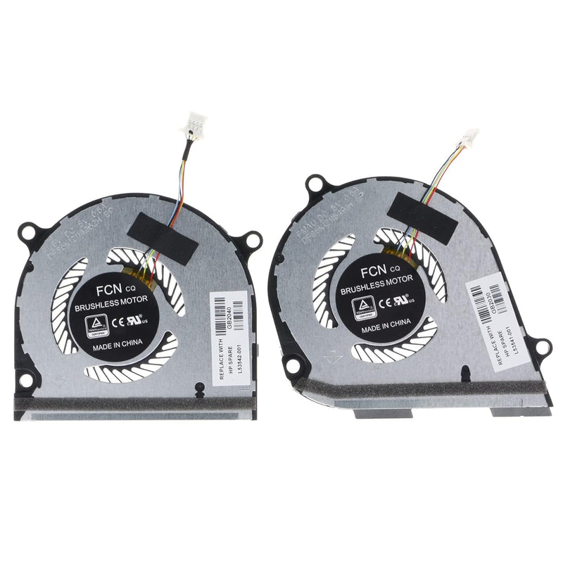 Replacement Cpu & Gpu Cooling Fan For Hp Envy X360 15-Ds 15-Dr 15M-Ds 15M-Ds00