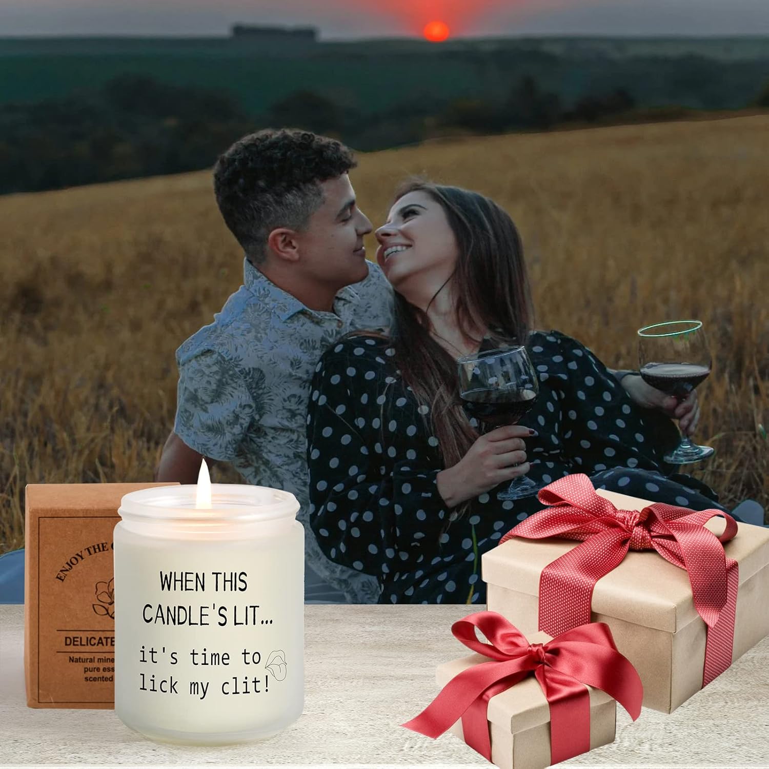 Funny Gifts For Men - Scented Lavender Candles For Him, Couples, Guys & Friends - Birthday, Anniversary & Christmas