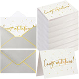 100 Pack Congratulations Cards With Envelopes All Occasion Congrats Greeting Card For Engagement,Business,Baby Shower,Wedding Graduation Party, 4 X 6 In (Gray)(Gray)