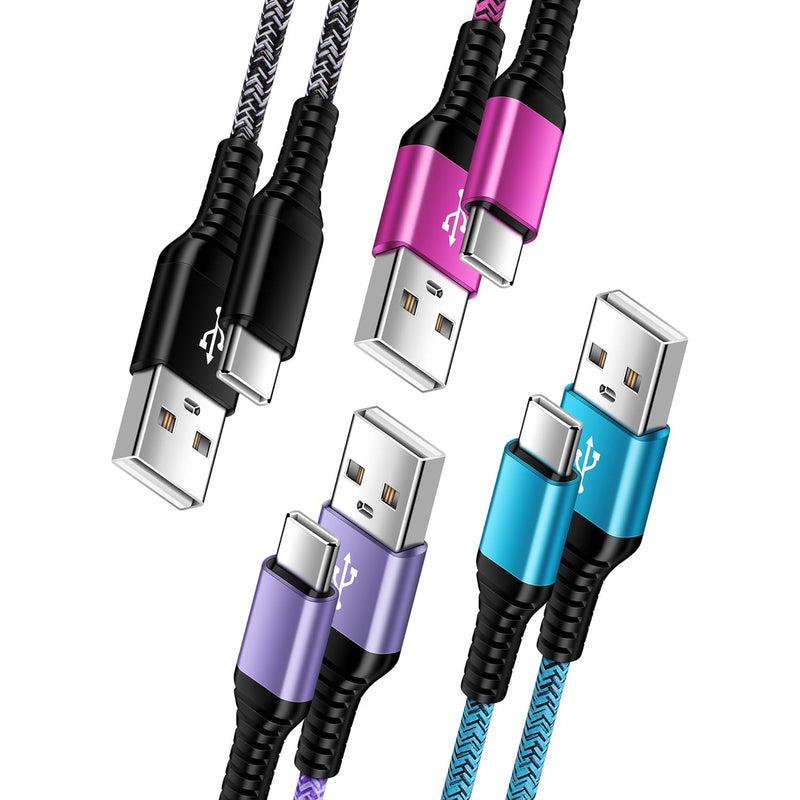 Usb C Charger Cable 6Ft/4Pack 3A Usb Type C Cable Fast Charging For Samsung Ga