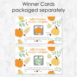 Big Dot of Happiness Fall Baby Shower Games - Little Pumpkin Theme Scratch Off Cards with 22 Cards, Autumn Baby Celebration Party Supplies, Neutral Party Activities, Fall 1st Birthday Party Decor