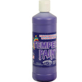 Constructive Playthings Washable Tempera Paint For Kids, Classroom Painting Supplies, 1 Pint, Purple