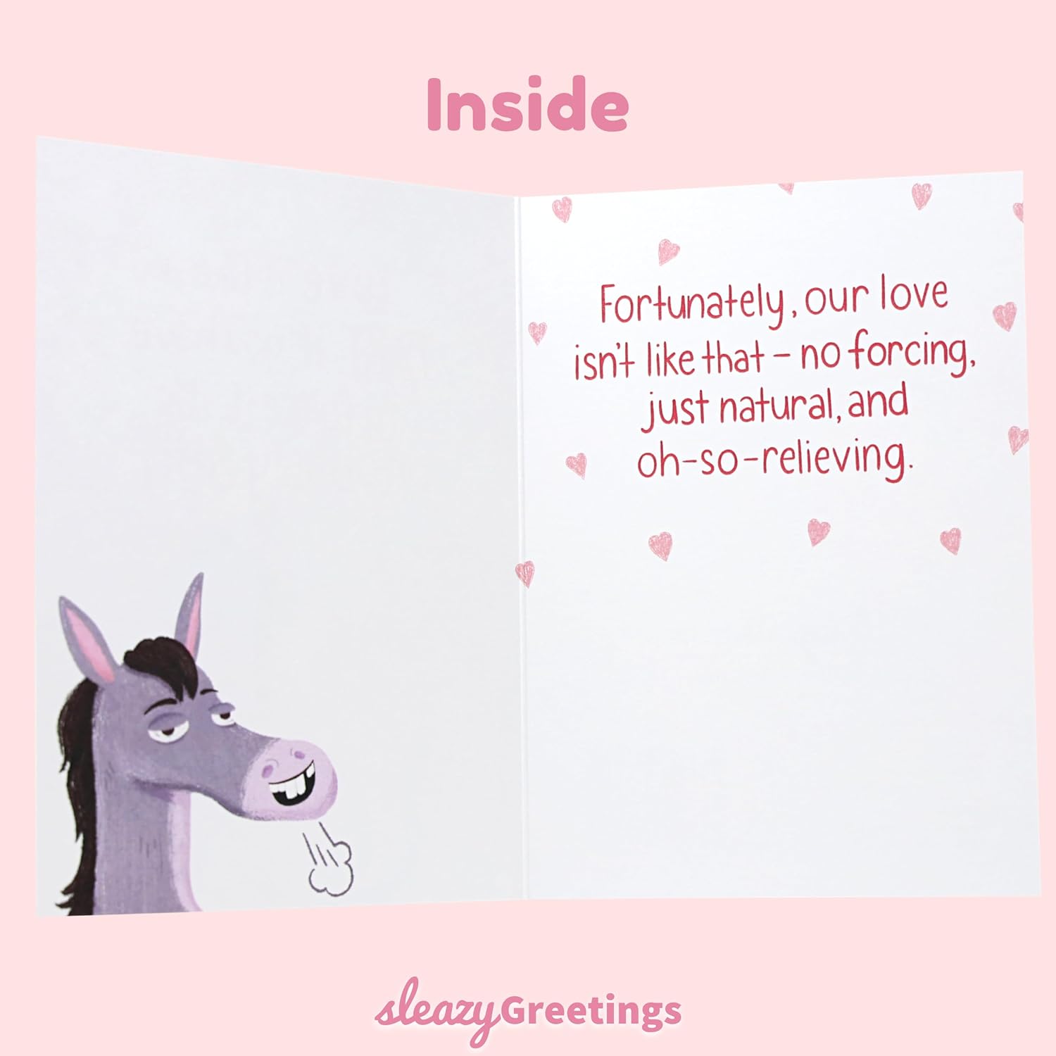 'Love Is Like A Fart' Funny Birthday Card For Him Or Her - Funny Anniversary Cards For Husband Or Wife - Funny Valentine'S Day Card - Love Is Like A Fart Card