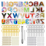 244Pcs Alphabet Silicone Resin Casting Molds Kit, Reversed Letters & Numbers Epoxy Casting Molds With Pin Vise Set For Diy Making Keychain/House Number Resin Crafts
