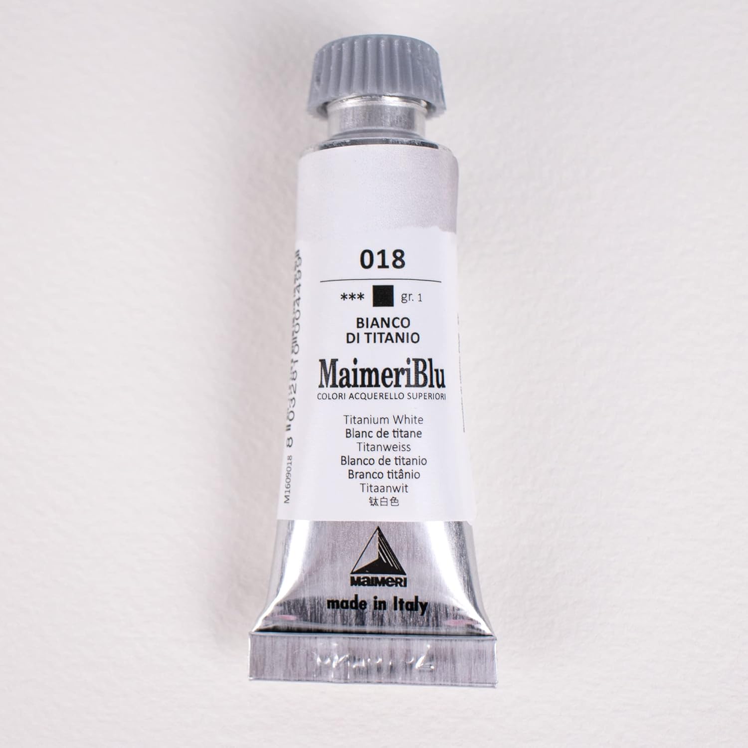MaimeriBlu 12ml Single-Pigment Watercolor Paint - Titanium White PW5 Professional Watercolor Paint - Lightfast and Transparent Watercolor Paint Tube for Artists