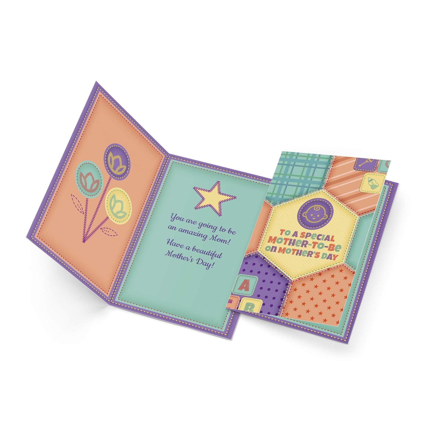 Mother'S Day Card Mother-To-Be, Made In America, Eco-Friendly, Thick Card Stock With Premium Envelope 5In X 7.75In, Packaged In Protective Mailer