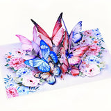 Greeting Cards With Envelopes, Pop-Up Style,Butterfly Card For Mother'S Day Valentines Day Birthday Thinking Of You Card For Wife,Girlfriend (Cute Butterflies)
