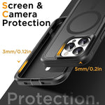 iPhone 16 Pro Max 6.9" Case, MagSafe, Heavy Duty, Rugged, Shockproof, Full Body