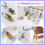 Resin Molds 18Pcs Pendulum Crystal Silicone Molds,Multi-Facet Uv Resin Jewelry Molds For Quartz Crystals Pendants, Necklace
