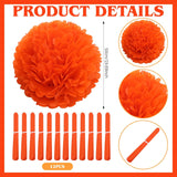 12 Pcs 20 Inches Jumbo Paper Marigold Flowers Heads For Mexican Day Of The Dead Dia De Los Muertos Decor The Day Of The Dead Ofrenda Altar Party Decoration Halloween Diwali Indian Wedding