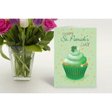 Stonehouse Collection | St. Patrick's Day Greeting Cards | Lucky Irish Cards | Delicious Cupcake Note Cards |12 Cards and 12 Envelopes (Emerald Cupcake)