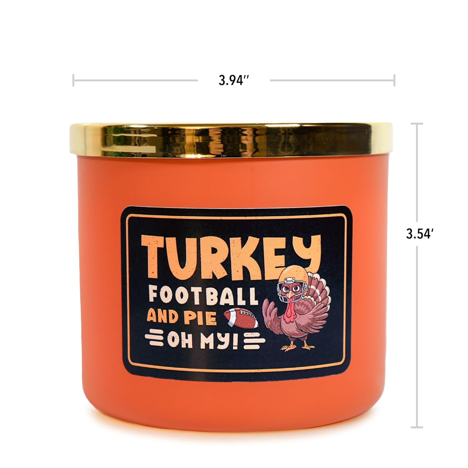 Colonial Candle Thanksgiving Scented Candle, Turkey-Football-Pie, Festive Scent, 14 oz - Made in The USA