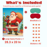 Christmas Game - Pin On The Santa, Christmas Party Games Decorations Supplies Activities