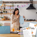 Hilarious Baby Shower Games, Baby Trivia Game, Little Cutie Party Decorations Favors, Ice Breaker Activities For Parents-To-Be-30 Pcs, 5X7 In - D02