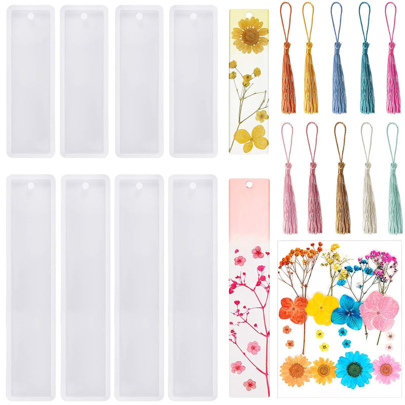 Bookmark Resin Mould Set, Include Rectangle Bookmark Silicone Mould Ep