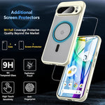 Pixel 9 Pro XL Case, MagSafe, Screen Protector, Translucent, Slim, Shockproof