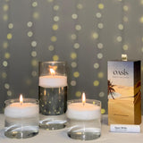 Oasis Pearled Sand Candle - Non-Toxic, Paraffin-Free Healthy Palm Wax (18Oz), Refillable, Scented & Unscented Luxury Candle Sand With 30 Wicks, Up To 120 Hours Burn Time (Unscented)