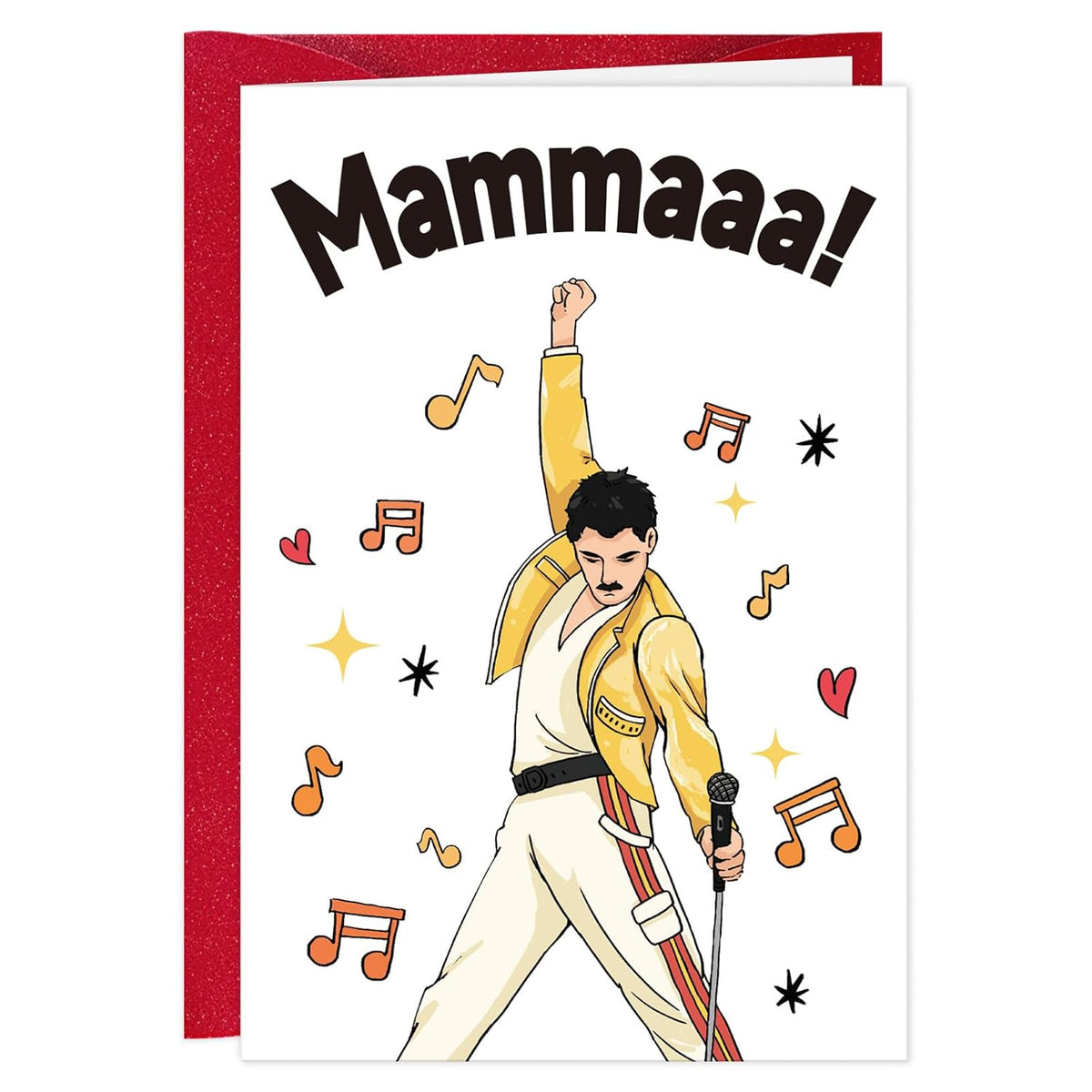 Happy Birthday Mon Card - 5.5"X8" Singer Design Mom Birthday Card With Envelope Mother'S Day Gift For Grandma Wife Sister