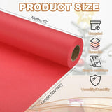 Wrapping Paper, 12" X 500"(42') 70 Gsm Craft Paper Roll Kraft Packing Paper For Poster Bulletin Board, Gift Wrapping, Bright Red