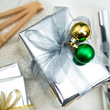 Silver Metallic Wrapping Paper - Solid Color Paper Perfect For Wedding, Birthday, Christmas, Baby Shower - 17 Inches X 32.8 Feet