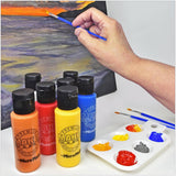 Maker Source Basics Acrylic Paint, 24 count, Multicolor 2oz Bottles