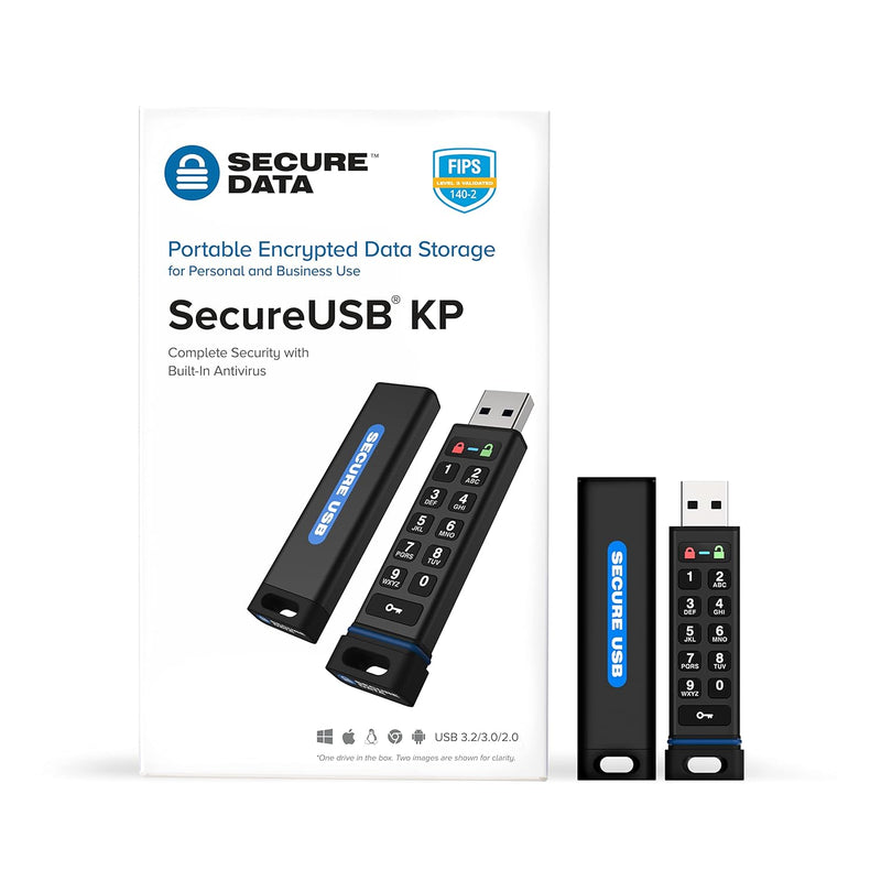 Securedata Secureusb Kp 8Gb Hardware Encrypted Usb 3.0 Flash Drive Fips 140-2