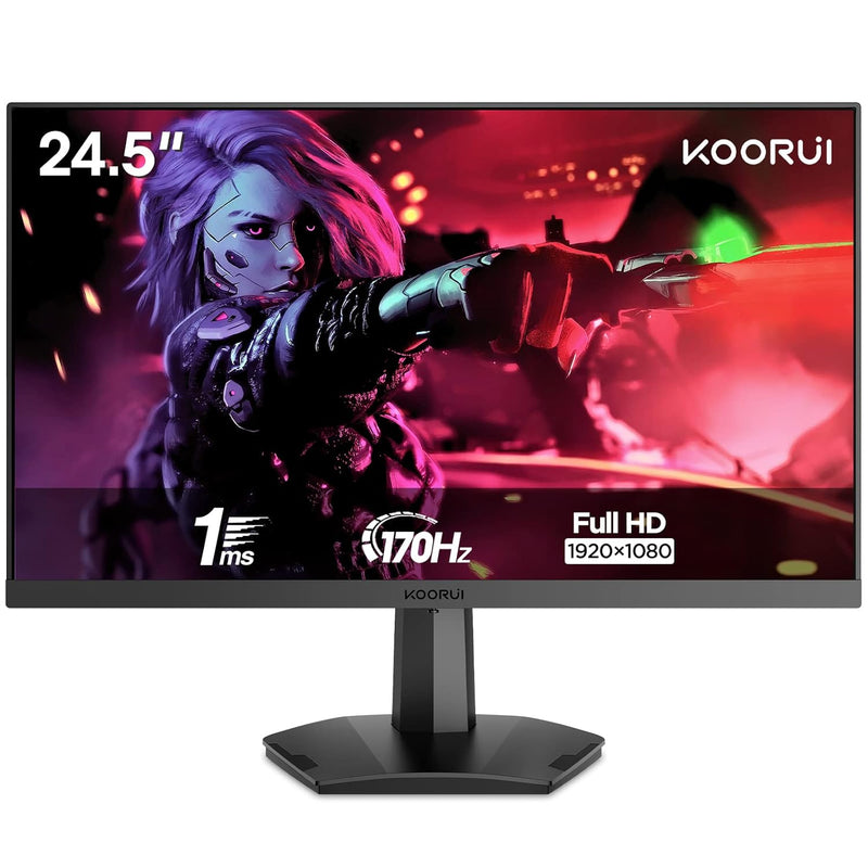 24.5 Inch Gaming Monitor, Fhd 1080P 144Hz/170Hz Frameless Computer Monitors, V