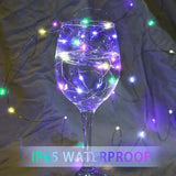 8 Pack Fairy Lights Battery Operated 7FT 20 LED Rainbow Pastel String Lights 3 Modes Waterproof Firefly Lights for Mason Jars Wedding Party Decor