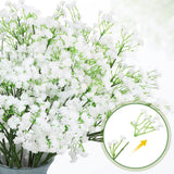 80 Pcs Baby Breath Artificial Flowers Bulk White Artificial Baby Breath Gypsophila Flower 20.8 Inch Real Touch Faux Gypsophila Bouquet Fake Floral Greenery For Wedding Arrangement Party Decor