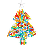150 Pieces Ceramic Christmas Tree Replacement Lights, Multi Color Medium Plastic Light Up Twist/Bulbs And 1 Piece Cerami