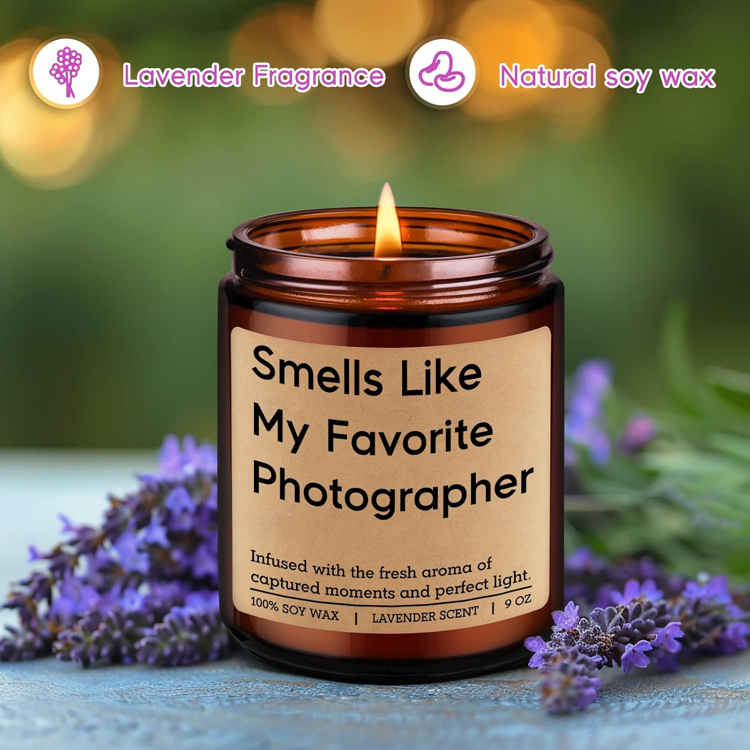 Candle, Photographer Gifts, Cool Photography Gifts For Photographers Women Men Cameraman Boyfriend - Camera Lovers Themed Valentines, Birthday Presents, Wedding Photog, Photography Lover Ideas