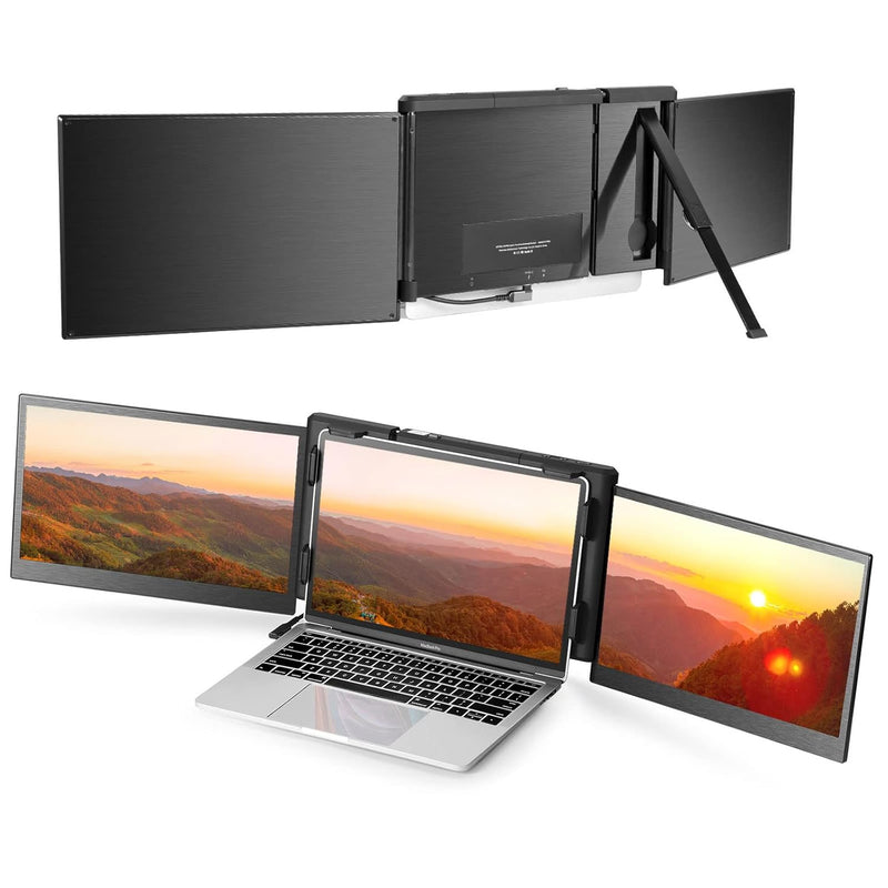 Laptop Screen Extender For 13''-16.5'' Laptop, 13.3'' Triple Portable Montior