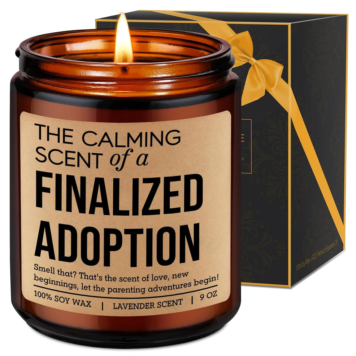Candle, Finalized Adoption Gifts, Finalization Adoption Day Gifts For Adoptive Parents, New Family - Happy Gotcha Day, New Beginnings Congrats Presents For Newly Adopted Mom Adoptive Dad
