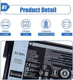 XVJNP 11.4V 53.5Wh Replacement Laptop Battery for Dell Latitude 5430 and 7330 Rugged Extreme