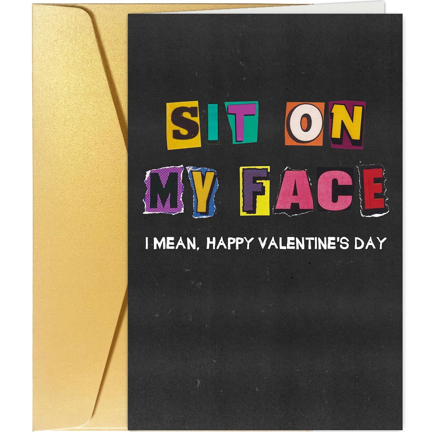Dirty Valentine'S Day Card For Her, Naughty Valentines Day Card For Wife Girlfriend, Funny Valentines Day Card For Women, Sit On My Face Vday Card