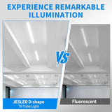 12 Pack 4FT T8 LED Tube Lights 40W 5200LM 5000K D Shaped Type A B Warehouse Garage Replacement