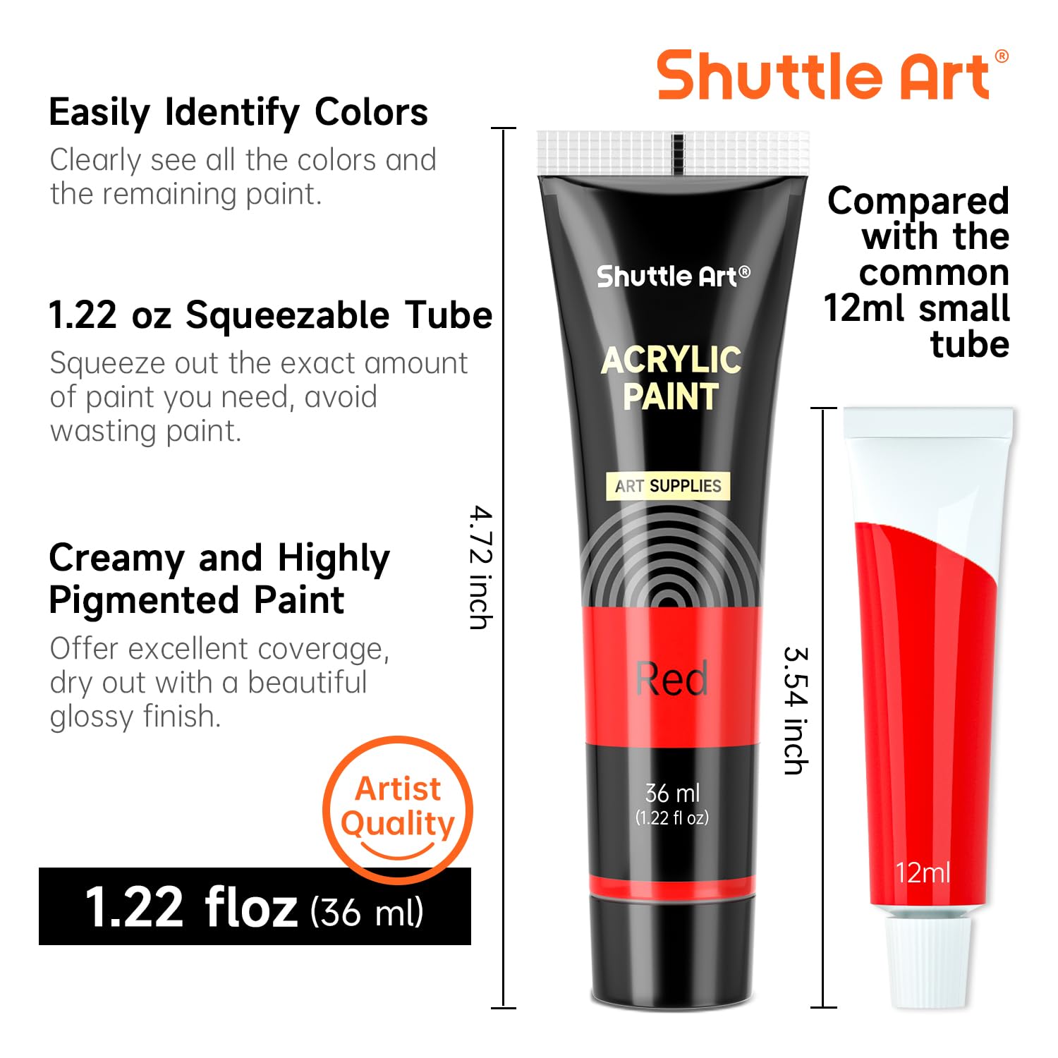 30 Colors Acrylic Paint Set, 36Ml Tubes With 3 Brushes, Artist Grade Acrylic Paint, For Kids Adults Beginners, Painting On Crafts Canvas Wood Rocks