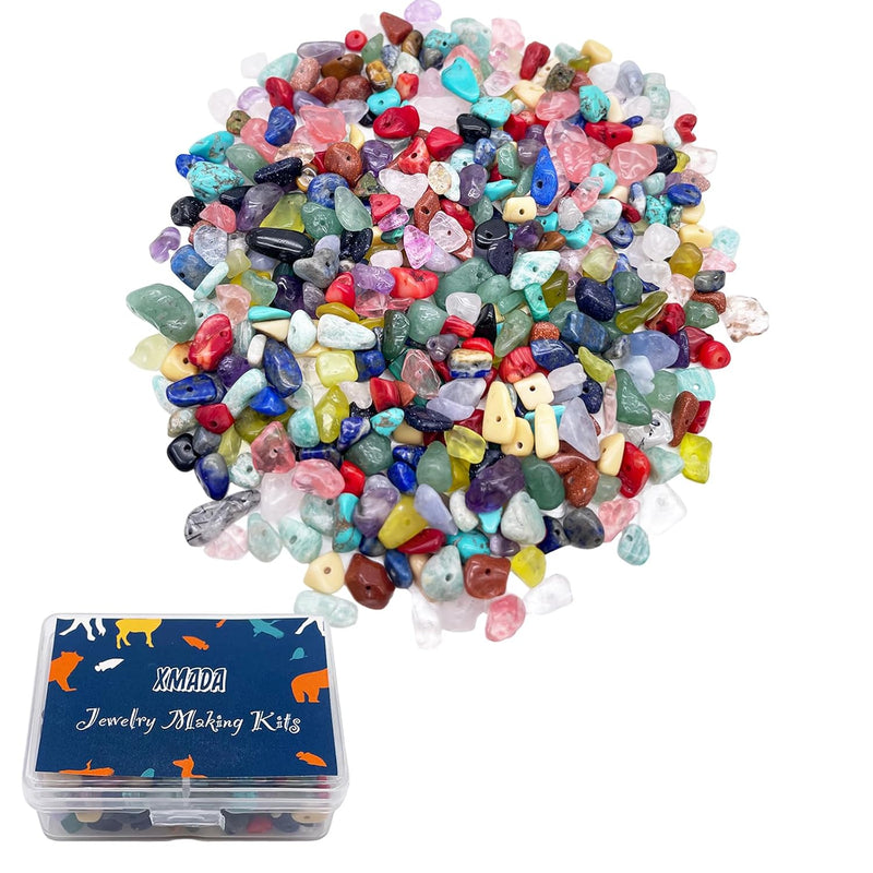 Crystal Beads For Jewelry Making, 300 Pcs Natural Crystals And Stones, Natural