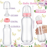 12 Pcs Safari Baby Shower Bottle Sign Wooden Jungle Animal Gift Sets Gender Reveal Favors Bottles For Guests(Butterfly)