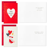 Hallmark Valentine's Day Cards Assortment, Gold Foil (36 Cards and Envelopes)
