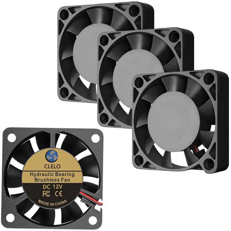 4 Pack 3D Printer 4010 Fan, Dc 12V Brushless Hydraulic Bearing Cooling Fan, Wo