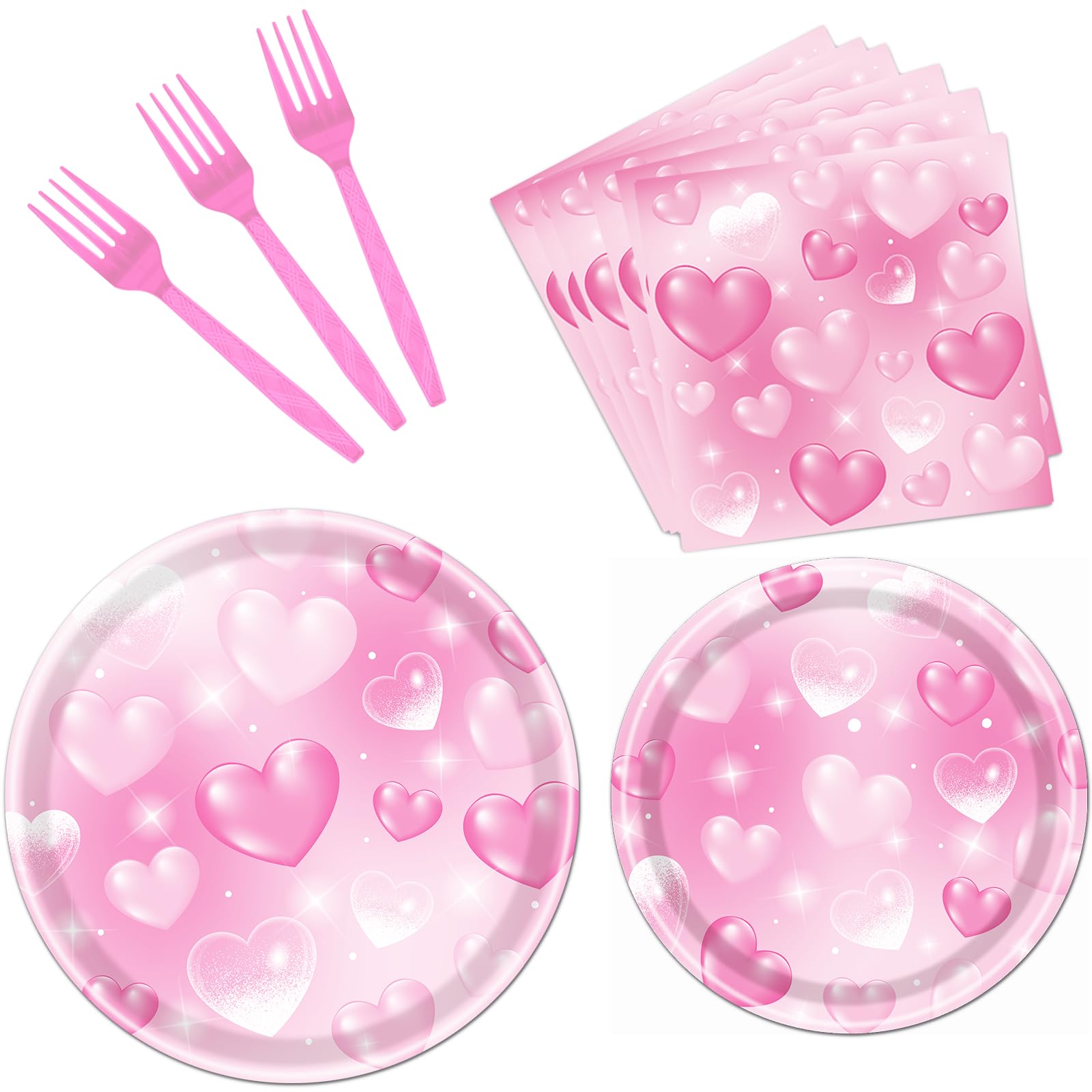 Y2K 2000s Party Decorations 96PCS Plates Napkins Forks Set