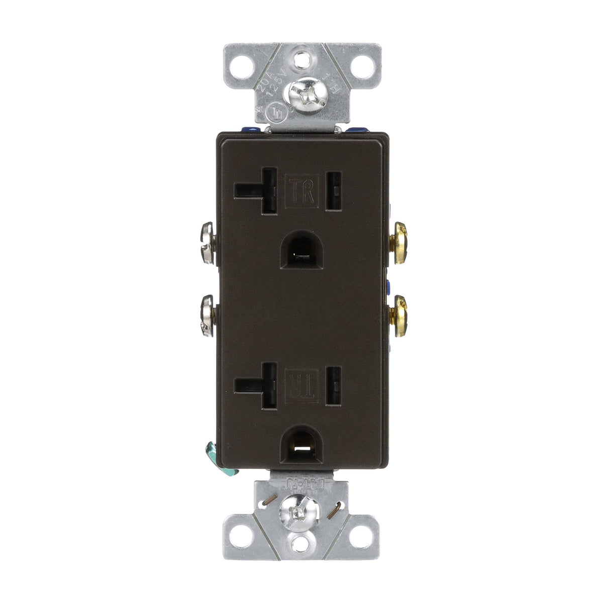 Designer Tamper Resistant Decorator 20A 125V Receptacle