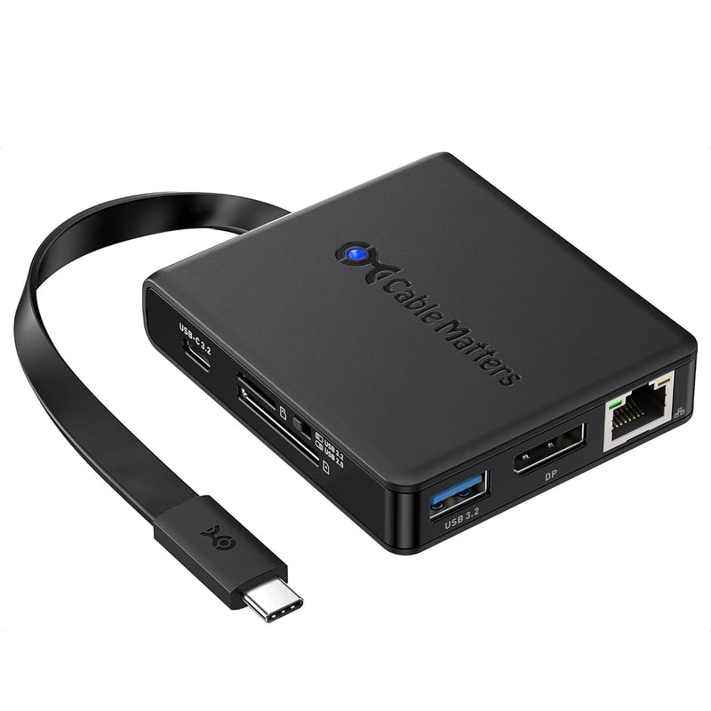 Cable Matters 8-in-1 USB C Hub DisplayPort 1.4, USB C Dock 8K@60Hz / 4K@240Hz