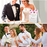 How Many Kisses Bridal Shower Game (1 Sign + 50 Cards), Pink Bridal Shower Games, Bachelorette Guessing Game, Kisses In The Jar Sign,Valentine'S Bridal Party Sign -Ghmk08